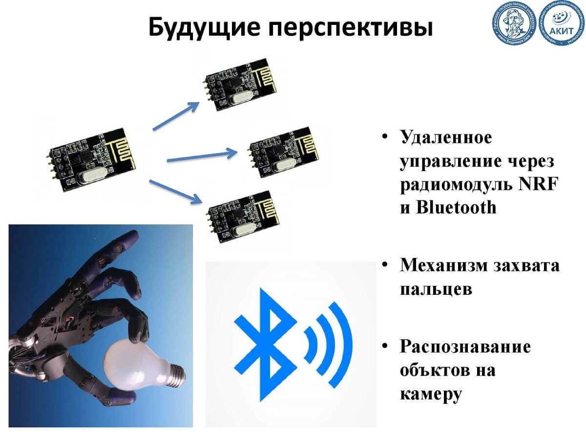 Будущие перспективы проекта механической руки
